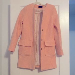 VINTAGE Jackie O Peachy Pink Coat. Size XS